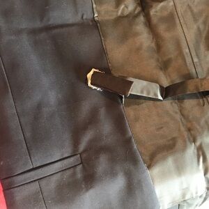 Dark Navy Blue Men's Suit Jacket with Satin Lining